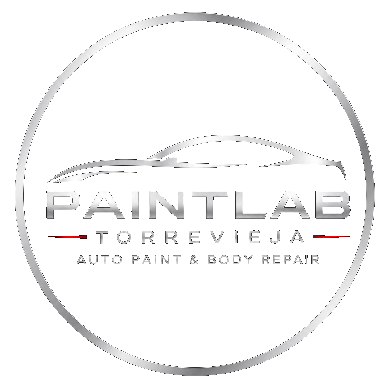 PaintLab Torrevieja — Логотип автопокраски и кузовного ремонта в Торревьехе